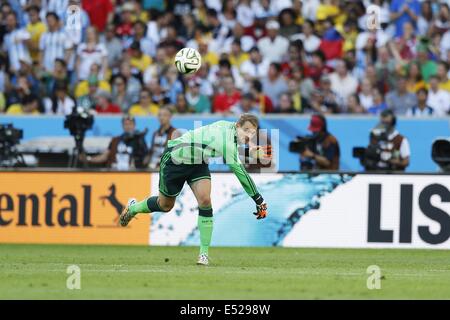 Manuel Neuer (GER), 13. Juli 2014 - Fußball / Fußball: FIFA World Cup Brasilien 2014 Finale Match zwischen Deutschland und Argentinien im Maracana-Stadion in Rio De Janeiro, Brasilien. (Foto: AFLO) Stockfoto