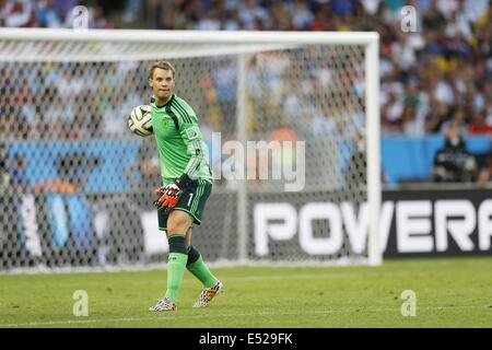 Manuel Neuer (GER), 13. Juli 2014 - Fußball / Fußball: FIFA World Cup Brasilien 2014 Finale Match zwischen Deutschland und Argentinien im Maracana-Stadion in Rio De Janeiro, Brasilien. (Foto: AFLO) Stockfoto