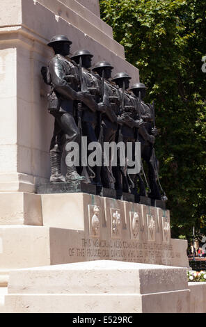 Nahaufnahme der Gedenkstätte wachen, Horse Guards Parade, London. Stockfoto