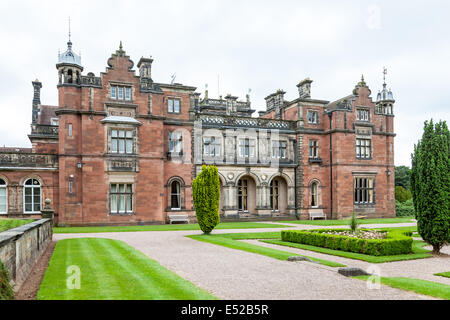 Keele Hall auf dem Gelände der Keele Universität Keele Stoke-on-Trent Mitarbeiter England UK Stockfoto