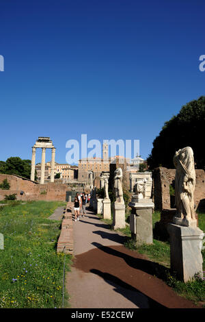 Italien, Rom, Forum Romanum, Casa delle Vestali (Haus der Vestalen) Stockfoto