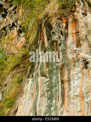 Wand-Klippe. Als ein Ort der Sportklettern verwendet. Stockfoto