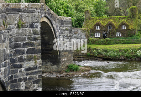 Pont Fawr, Llanwrst, Nordwales Stockfoto