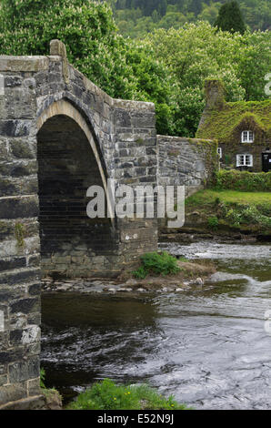 Pont Fawr, Llanwrst, Nordwales Stockfoto