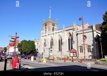 St.-Petri Kirche, Windsor Street, Chertsey, Surrey, England, Vereinigtes Königreich Stockfoto