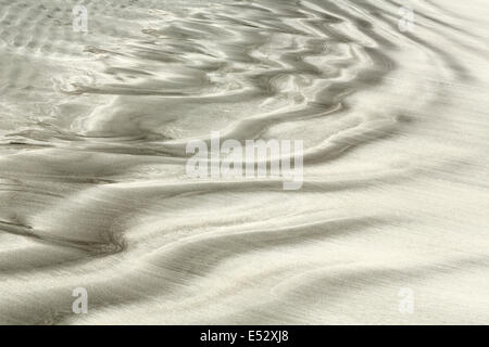 Sand Muster am Laig Bay Beach, Cleadale, Insel Eigg, Schottland Stockfoto