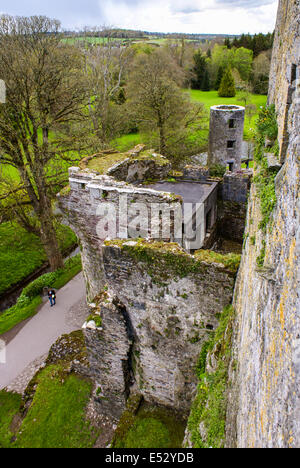 Overhead Luftaufnahme des Blarney Castle, Irland Stockfoto