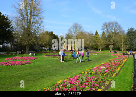 Untere Gärten, Jephson Royal Leamington Spa, Warwickshire, England, Vereinigtes Königreich Stockfoto