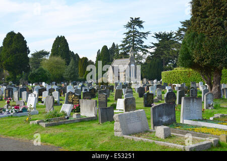 Englefield Green Cemetery, St.Jude Straße, Englefield Green, Surrey, England, Vereinigtes Königreich Stockfoto