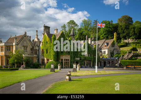 Manor House Hotel, Castle Combe, die Cotswolds, Wiltshire, England Stockfoto