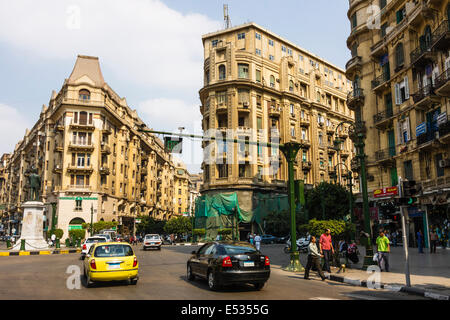 Talaat Harb sq Innenstadt von Kairo, Ägypten Stockfoto