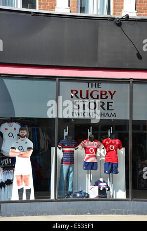 Der Rugby Store Twickenham, Richmond Road, Twickenham, Borough of Richmond upon Thames, Greater London, England, Vereinigtes Königreich Stockfoto