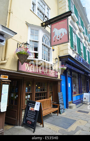 Das White Horse Pub, Broad Street, Oxford, Oxfordshire, England, Vereinigtes Königreich Stockfoto