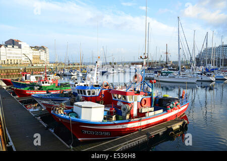 Harbour View, A Coruña, A Coruña Provinz, Galicien, Königreich Spanien Stockfoto