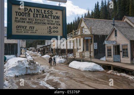 Elk203-3248 Kanada, British Columbia, Barkerville Historic Town, Zahnarztpraxis Stockfoto