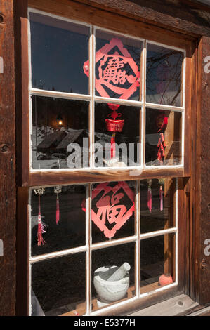 Elk203-3260v Kanada, British Columbia, Barkerville Historic Town, Chinatown Stockfoto