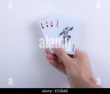 Joker in der Packung Stockfoto