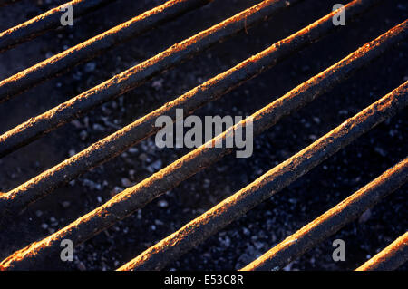 Hintergrund der leeren Grill Grillrost Stockfoto