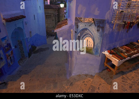 Chefchaouen, Xaouen, Medina, Rif Region, Marokko, Nordafrika. Stockfoto