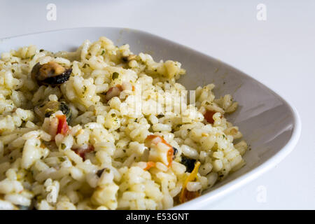 Meeresfrüchte-risotto Stockfoto