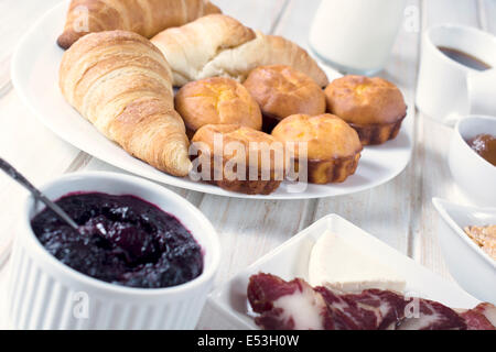 Selektiven Fokus auf Proja Gebäck und croissants Stockfoto