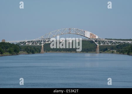 Cape Cod, Massachusetts Atlantic Intracoastal Waterway. Cape Cod Canal, künstliche Wasserstraße. Stockfoto