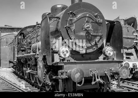 Alte Dampfmaschine, die Lokomotive Stockfoto