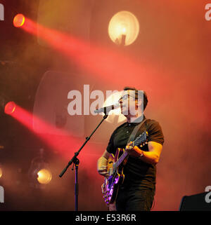 Perth, Schottland, Großbritannien. 19. Juli 2014. Nick Heyward spielt beim Rücklauf Schottland Festival am Scone Palace, Perth, Schottland, UK Credit: Derek Allan/Alamy Live News Stockfoto