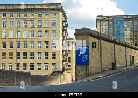 Dean Clough Mill Komplex, Halifax, West Yorkshire, England UK Stockfoto