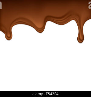 Tropfende Schokolade Stockfoto