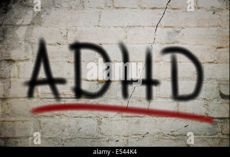 Aufmerksamkeit Defizit-Hyperaktivität-Störung-Konzept Stockfoto