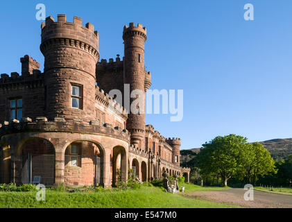 Kinloch Castle, ehemalige Jagdschloss des Lancashire industriellen Sir George Bullough, Kinloch, Isle of Rum, Scotland, UK Stockfoto