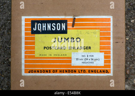 Johnson Jumbo Postkarte Vergrößerer Stockfoto