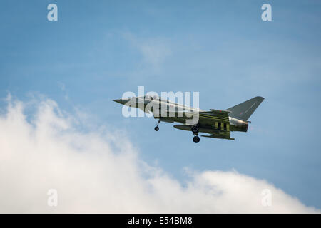 Duxford, Großbritannien 25. Mai 2014: RAF Taifun bei Duxford Airshow. Stockfoto