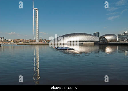 Glasgow Science Centre am Südufer des Flusses Clyde in Glasgow Stockfoto