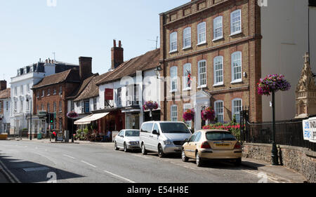 Eigenschaften der High Street in Henley on Thames, Oxfordshire UK Stockfoto