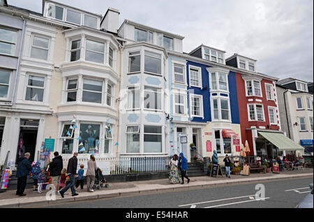 Aberdovey Aberdyfi Wales Straßenszene Stockfoto