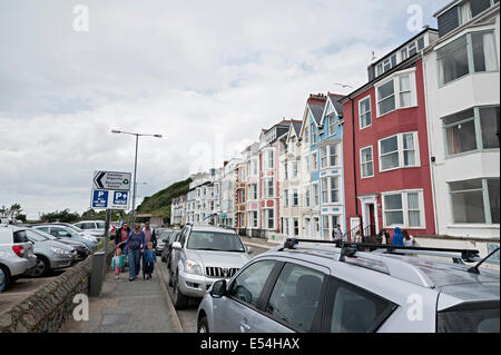 Aberdovey Aberdyfi Wales Straßenszene Stockfoto