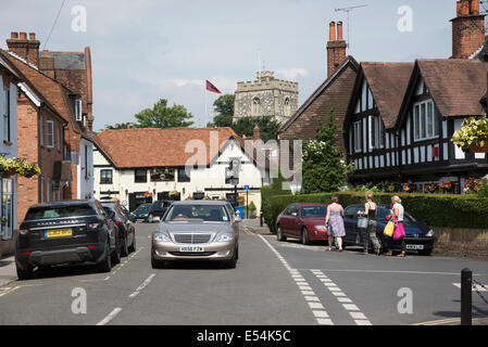 Bray auf Themse Dorfzentrum in Berkshire England UK berühmten Dörfer Stockfoto