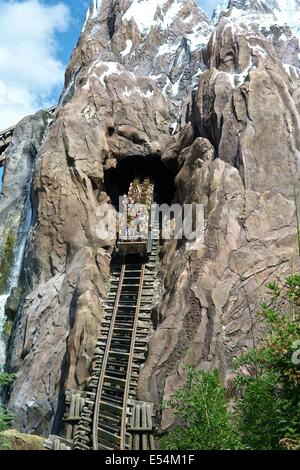 Expedition Everest. Disneys Tierkönigreich. Stockfoto