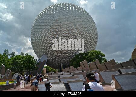 Raumschiff Erde. Walt Disney Welt Epcot Stockfoto