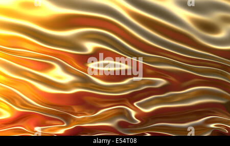 Abstrakte goldene winkte Tuch Hintergrund. Stockfoto