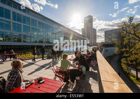 Aussichtsplattform der Bikini Berlin, Deutschland Stockfoto