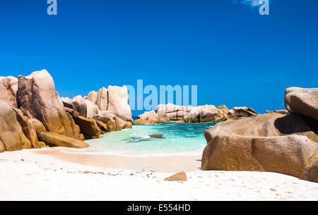 Perfekte tropische Lagune Stockfoto