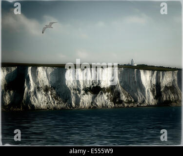 Fotokunst: Die weißen Klippen von Dover, Kent, Großbritannien Stockfoto