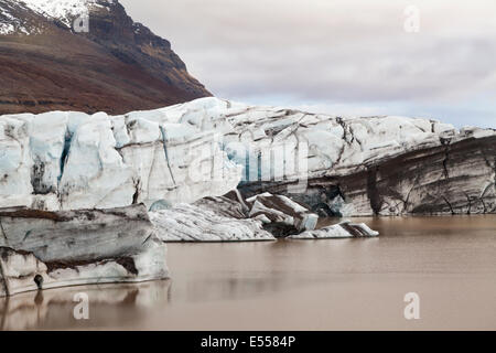 Fjallsárlón Gletscherlagune nahe Jökulsárlón auf der Südost-Küste von Island Stockfoto