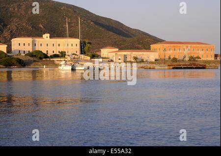 Asinara Insel, Porto Torres, Sardinien, Italien, den Königspalast im Cala Reale Stockfoto