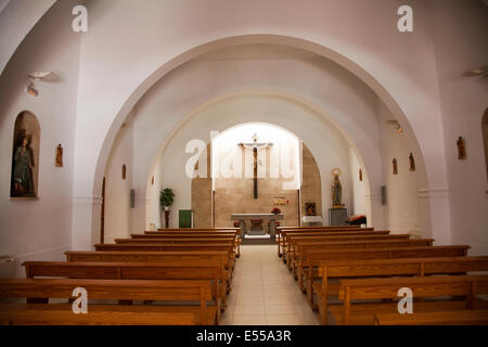 Parroquia de Santa Eulalia in Santa Eulalia Stadt in Ibiza - Spanien Stockfoto