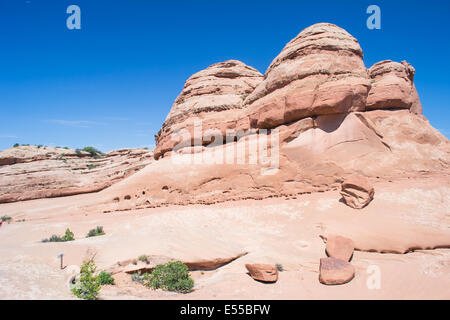 Arches national Parck, Utah, USA-august 9, 2012:panorama im Inneren der Bögen nationalen Parck an einem sonnigen Tag Stockfoto