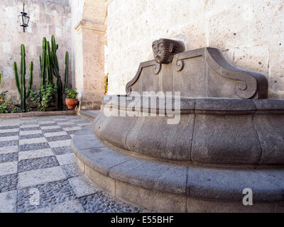 Claustros della La Compañía Handelszentrum - Arequipa, Peru Stockfoto